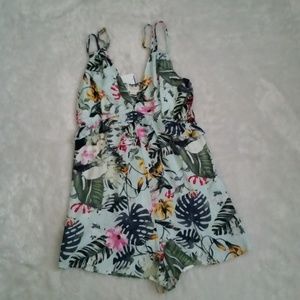 Parc & Lex Floral Tropical Romper